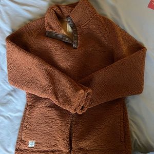 Kimes Ranch Sherpa Button Quarter Zip